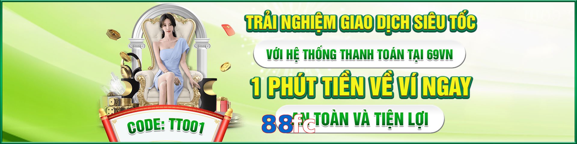 Trò chơi Slot được yêu thích tại 88fc